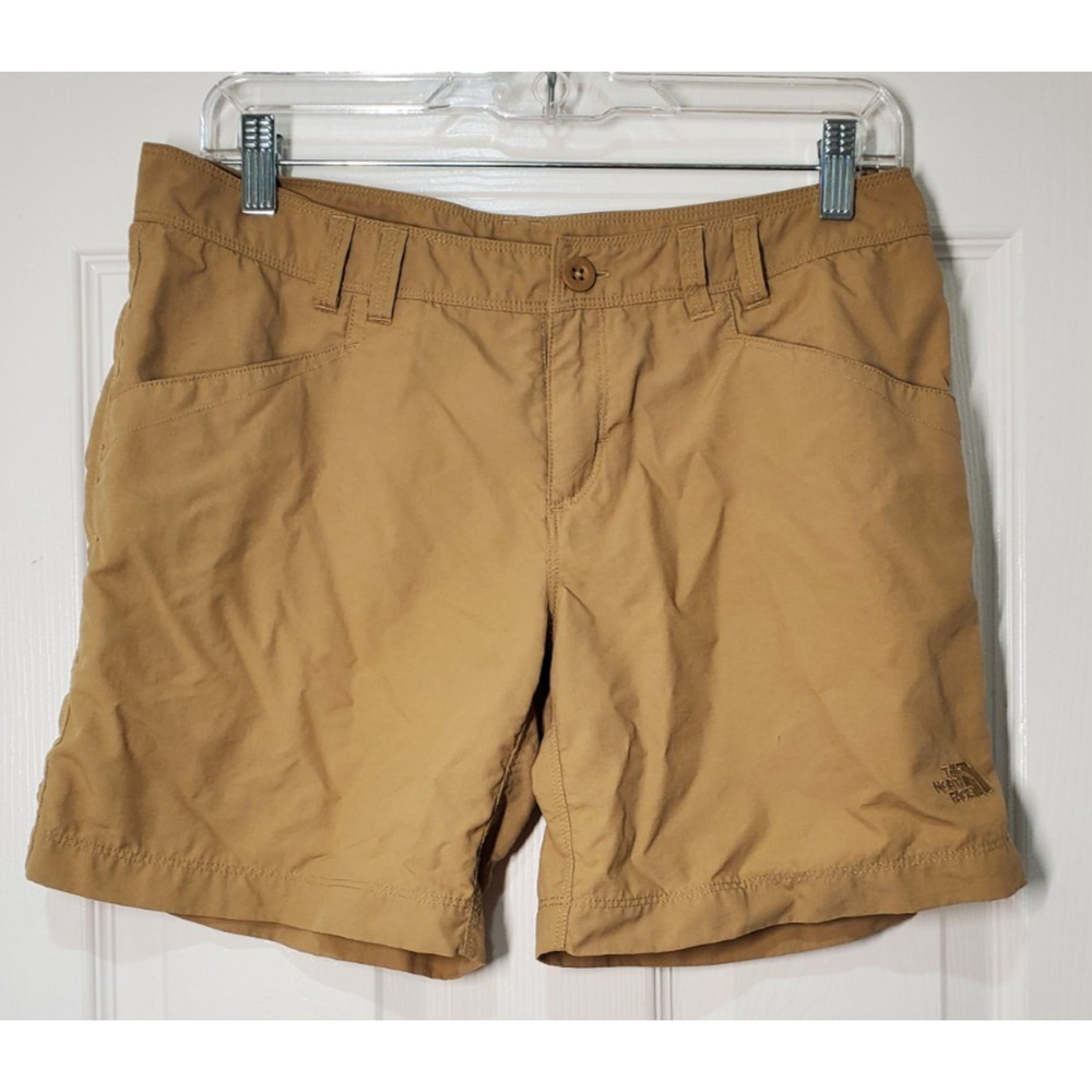 The North Face Women’s Shorts Size 8 Tan Hiking Outdoor Casual Lightweight
